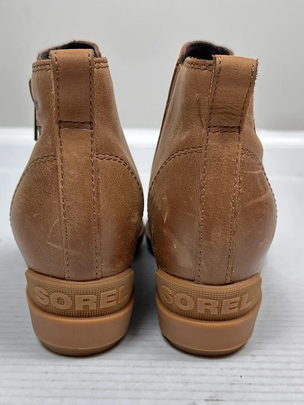 Sorel Evie II Zip Booties – Size US 9.0 | Velvet Tan Waterproof Ankle Boots